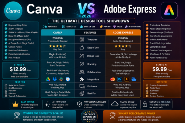 Canva vs Adobe Express
